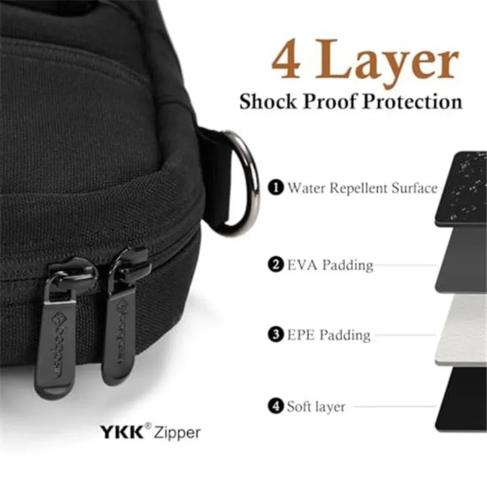 Laptop Shoulder Bag Carrying Case Water Repellent Briefcase 15 16 17 Inch PC